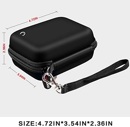 Carrying & Protective Case for Digital Camera, AbergBest 21 Mega Pixels 2.7" LCD Rechargeable HD/Kodak Pixpro/Canon PowerShot ELPH 180/190 / Sony DSCW800 / DSCW830 Cameras for Travel - Black - Image 5