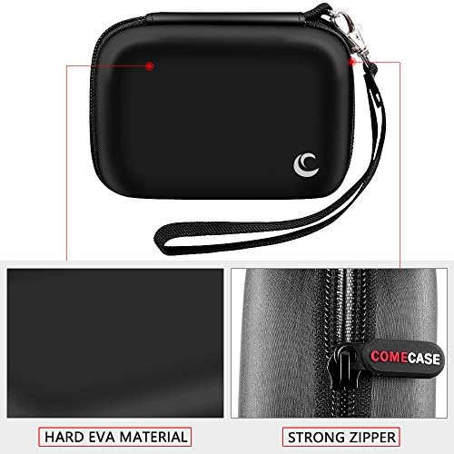 Carrying & Protective Case for Digital Camera, AbergBest 21 Mega Pixels 2.7" LCD Rechargeable HD/Kodak Pixpro/Canon PowerShot ELPH 180/190 / Sony DSCW800 / DSCW830 Cameras for Travel - Black - Image 4