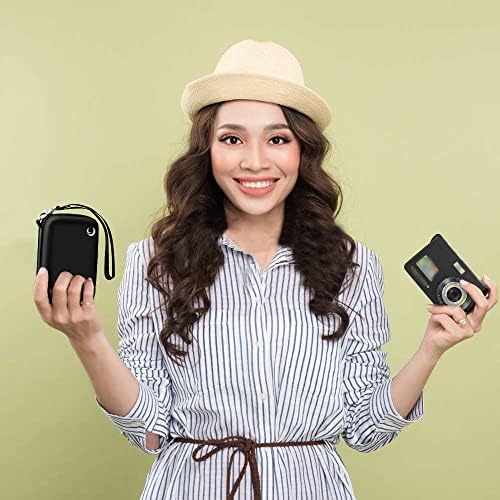 Carrying & Protective Case for Digital Camera, AbergBest 21 Mega Pixels 2.7" LCD Rechargeable HD/Kodak Pixpro/Canon PowerShot ELPH 180/190 / Sony DSCW800 / DSCW830 Cameras for Travel - Black - Image 6