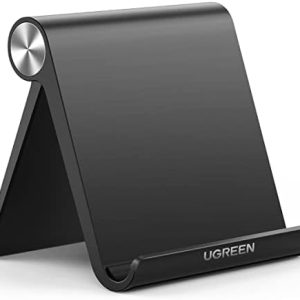 UGREEN Tablet Stand Holder Adjustable Portable Desktop Holder Dock Office Desk Accessories Compatible for iPad 10.2 iPad Pro 11 Inch iPad 9.7 iPad Mini 5 4 3 2 iPad Air iPhone 15 14 13 12 Black
