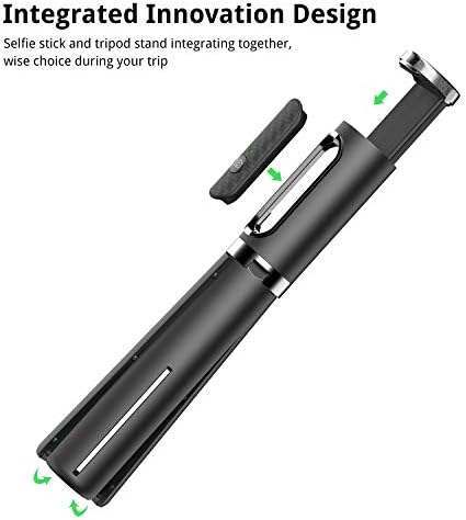 ATUMTEK Selfie Stick Tripod, Extendable 3 in 1 Aluminum Selfie Stick with Bluetooth Remote 270 Degree Rotation for iPhone 14/13/12/11 Pro/XS Max/XS/XR/X, Samsung, Google, Sony, LG Smartphones Black - Image 2