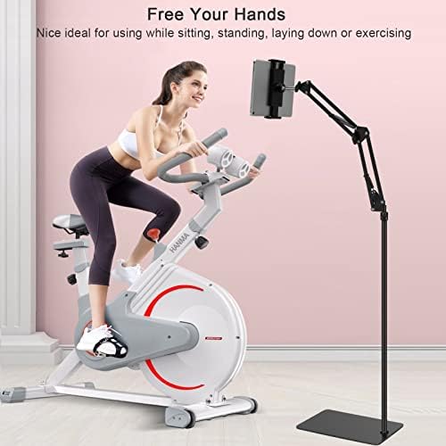 SAMHOUSING Tablet Floor Stand, Adjustable Universal 360-degree Rotatable Metal Tablet Holder, Phone Stand for iPad/iPhoneX/iPad Pro or Other 4.7~12.9 Inch-Screen Devices (Black) - Image 4