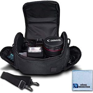 eCostConnection Medium Soft Padded Camera Equipment Bag/Case for Nikon, Canon, Sony, Pentax, Olympus Panasonic, Samsung & Many More