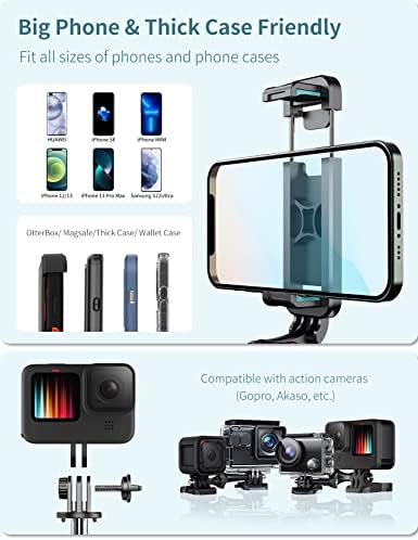 Selfie Stick Tripod with Detachable Wireless Remote, 4 in 1 Extendable Portable Selfie Stick & Phone Tripod Stand Compatible with Gopro, iPhone/Samsung/Huawei, etc. - Image 4