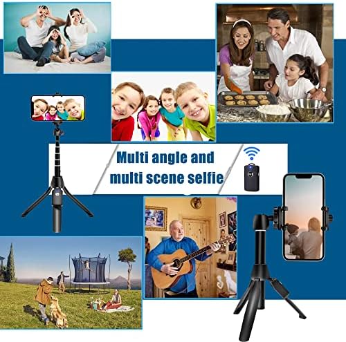 Selfie Stick, 40 inch Extendable Selfie Stick Tripod,Phone Tripod with Wireless Remote Shutter,Group Selfies/Live Streaming/Video Recording Compatible with All Cellphones Black - Image 5
